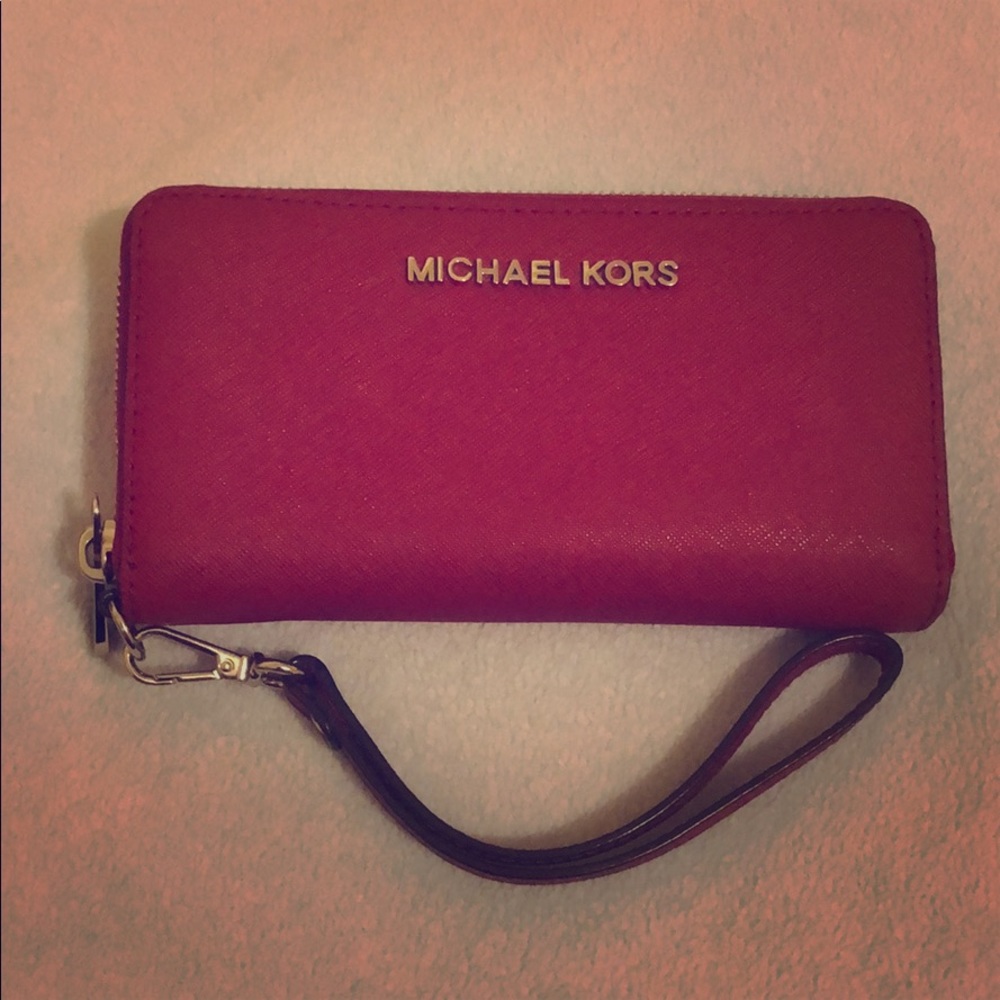 Michael Kors Red wristlet